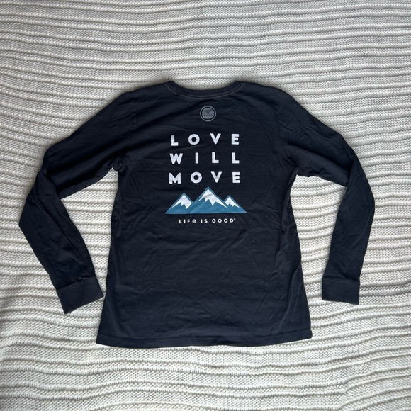 Life Is Good, Long Sleeve Tee, Size M - Picture 5 of 7